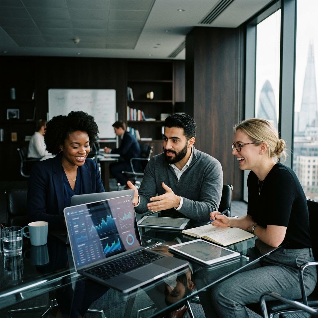 TradeGPT Analyse- und Engineering-Team bei der Arbeit